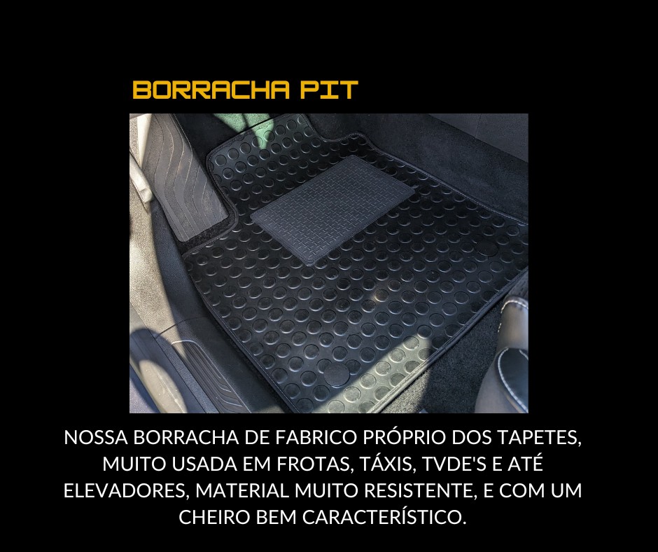 Tapete borracha PIT para automóvel