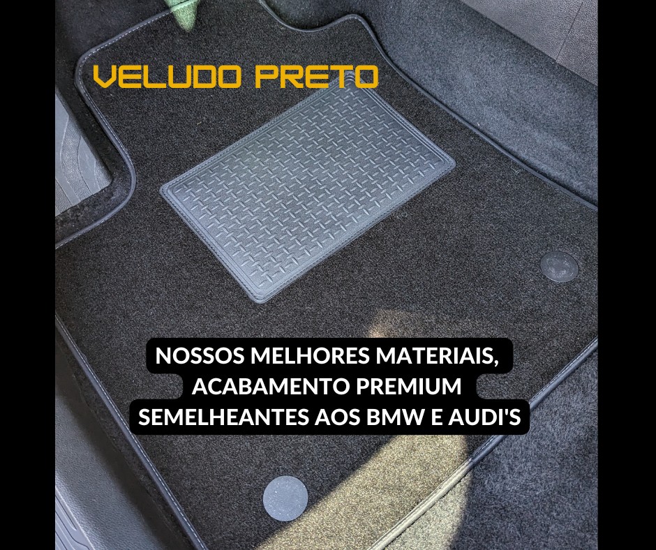 Tapete alcatifa veludo para automóvel