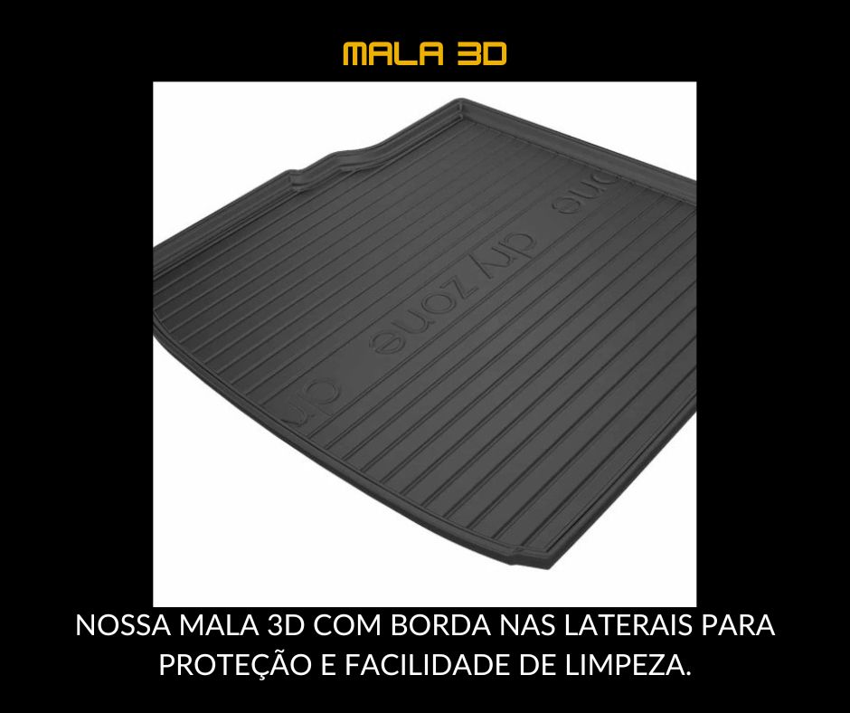 Tapetes 3D para mala do automóvel